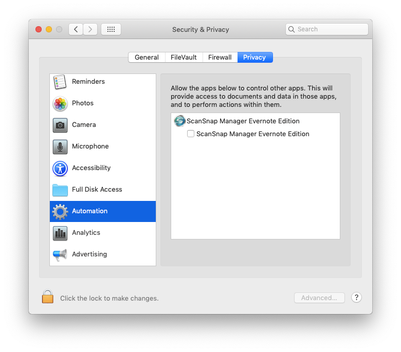 scansnap software for mac update